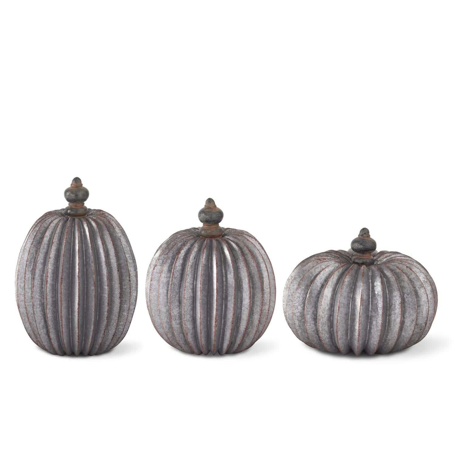 Gray & Copper Pumpkin